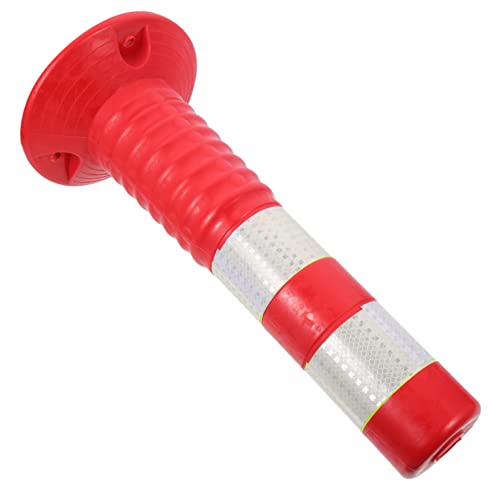 FUNOMOCYA Crash Column Orange Cones Traffic Safety Bollard No Parking Cones Barrier Bollard Road Marker Traffic Reflective Column Safety Cones Barricade Column Isolation Pile Plastic
