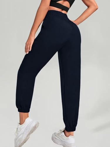 Image of LERIYA Fashion Women's Joggers - Soft High Waist Straight Fit Pants | Comfortable Polylyrca Trousers Travel