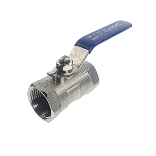 1Pcs 1/4 BSP Female Reducer Ports 304 Stainless Steel One-piece Ball Valve ( Size : DN50 )
