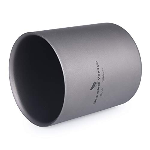 Boundless Voyage 3 In 1 Double Walled Titanium Cup Heat Resistant Mini Tea Drink Cup Outdoor Camping Mug Coffee Cups Camping Accessories Ti15154B #TOP2