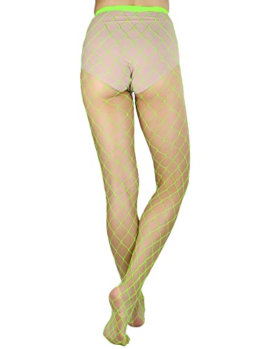 Image of Lastclream High Waisted Fishnet Tights for Women Sexy Fishnets Stockings Full Footed Fishnet Sheer Pantyhose Plus Size
