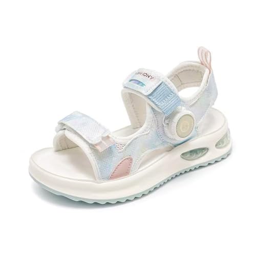 IWIHMIV Girls Open Toe Sports Sandals Summer Water Shoes Comfortable Lightweight Non Slip Beach Sandals for Kids3