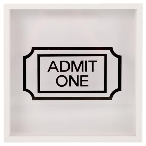 Luxshiny Adventure Archive Box Travel Shadow Box with Slot Memory Picture Frame Box for Storing Coin Keepsakes Concert Movie Theater Tickets