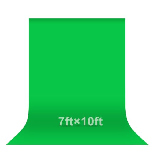 EMART 7x10Ft Green Screen Backdrop,Photography Greenscreen Background