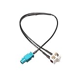 Peso: 30g Adaptador de Antena de Antena de Radio estéreo Cable de Cable Adaptador de Cable de Amplificador de Radio de Coche para Volkswagen/Skoda/Seat
