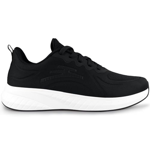 Puweco Mens Running Sneakers with Breathable Mesh...