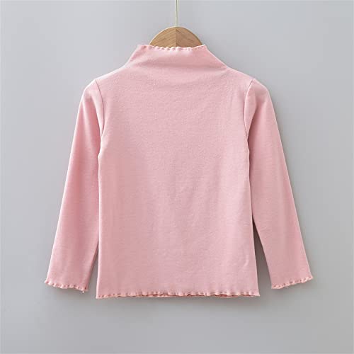 3 Pack Boys Girls Turtleneck Shirts Kids Long Sleeve Cotton Pullover Solid Warm Unisex Turtle Neck Top Undershirt 6