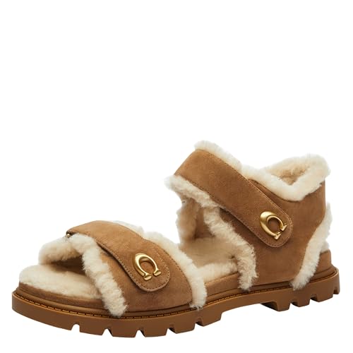 Image of Coach Women's Brynn Leather Sandal