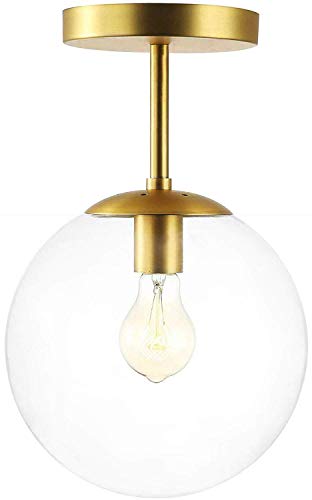 Plafonnier semi-flush mount noir luminaire de plafond vintage pour bar et café