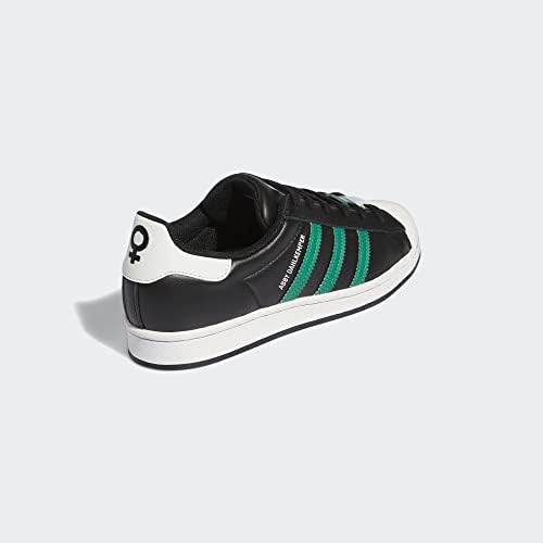 adidas Originals Women's Abby Dahlkemper Superstar Low Shoes, Casual Leather Sneakers, Core Black/Bold Green/Active Purple, 8 | Image 5