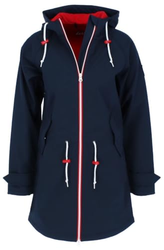 derbe Damen Übergangsparka Island Friese rot 34 (XS)