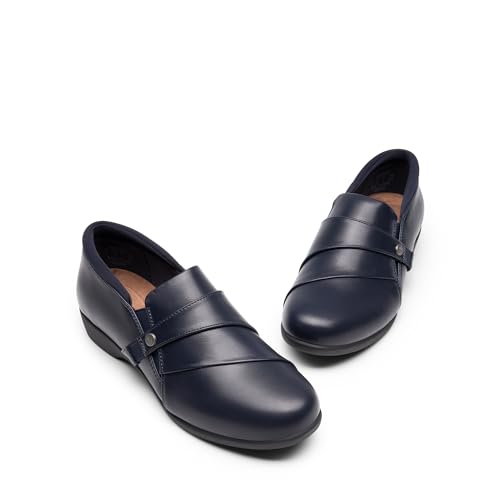 Image of DREAM PAIRS Loafer for Women Slip-on Comfortable Dressy Loafers Business Casual Work Office Loafer Shoes Faux Leather Round Toe with Arch Support