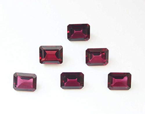 Lot Of 500 Pieces Natural Rhodolite Garnet 6X4Mm Octagon Shape Faceted Cut Loose Gemstone For Jewelry Making | Aaa Quality 6X4Mm Octagon Shape Calibrated Size Semi-Precious Gemstone #TOP5