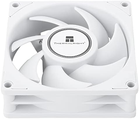 Thermalright TL-B8W CPU Fan Computer Case Fan Quiet 4pin PWM PC Fan, 80mm Silent Cooler Fan, 2200RPM Speed, CPU Cooling Fan(White)