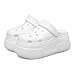 BNR Clogs Women Platform Fashion Stylish Alternative, White 7-8