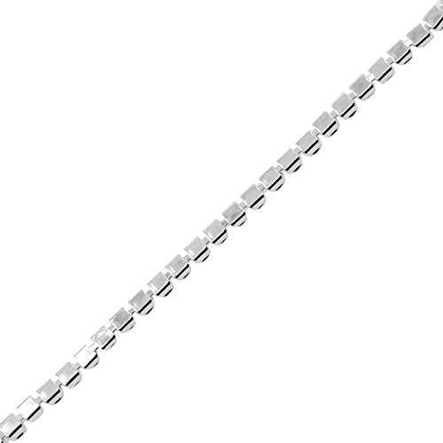 Mandala Crafts Diy Rhinestone Chain – Rhinestone Trim Cup Close Chain - Rhinestone Roll Crystal Chain Rhinestones For Crafts Sewing Jewelry Making Decoration 1 Row 2Mm 20 Yards Silver #TOP2