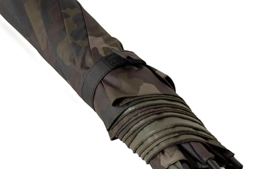 Korda - Compac Umbrella Dark Kamo - Waterproof Fishing Umbrella, 140cm Wide Bankside Shelter, Push Button Open, Compact Retaining Strap Storage - Image 4