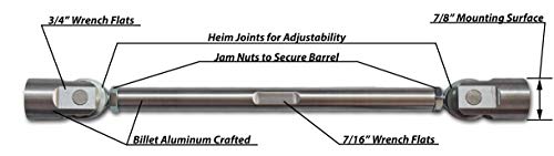 Fs Performance Engineering Silver Splitter Support Rods 6.75-8.5" (Pair) #TOP4