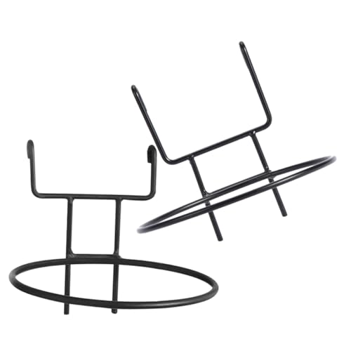 LIFKOME 2個 壁掛けプラントホルダー ブラック 属製 耐荷重フラワーポットリング 室内バルコニー用 おしゃれ省スペース設計 植木鉢ディスプ