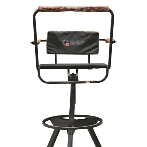 Image of Guide Gear 12' Tripod Deer Stand Tower for Hunting Climbing Hunt Seat, Hunting Gear Equipment Accessories