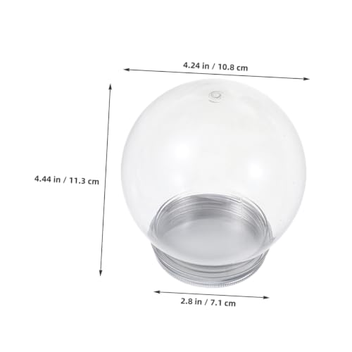 Esferas de nieve transparentes Veemoon con estructura resistente de 600ml para Navidad 2