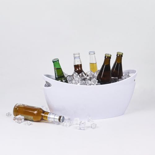 6L Ice Buckets for Party,Large Ice Bucket Drink Bucket with Handle Clear Acrylic Ice Bucket Champagne Bucket for Party Garden Bar Home - Image 3