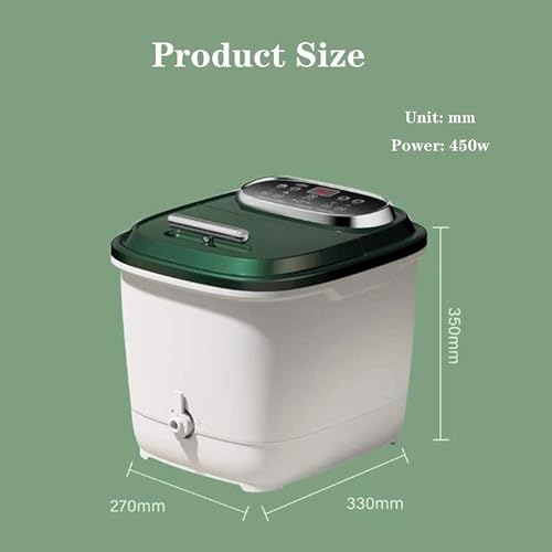 Masajeador de baño de pies con calor, rodillos de masaje para pies y pantorrillas, cubeta para spa de pies para pedicura con temperatura ajustable, experiencia cómoda de spa en casa miniatura 6