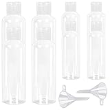 mariposa botella de plástico pet Material suave y seguro: el contenedor de líquido de tocador está hecho de material plástico PET duradero, ecológico y reutilizable, no es fácil de rayar o romper. La botella pequeña es duradera, segura, suave, comprimible y fácil de usar. Este juego de botellas cosméticas transparentes es un gran regalo para novias, madres y amantes de los viajes.