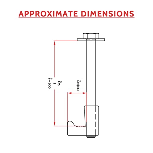 Aa-Racks P-Ac-07 Pickup Truck Tool Box Tie Downs Aluminum J Hook Crossover 2 Pack, Black #TOP1