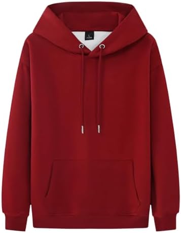 （11:00時点） [uptoyou] パーカー メンズ レディース スウェット 12.3オンス 長袖 秋服 大きいサイズ 無地 フード付き トップス プルオーバー ゆったり 通勤通学 男女兼用 13色 春秋冬(XL ワイン)