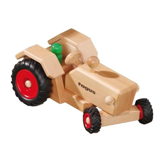 Fagus 10.21 Madera Madera Juguete de Arrastre - Juguetes de Arrastre (Madera, Madera, Niño/niña, 4 Rueda(s), Negro, Rojo, 240 mm)