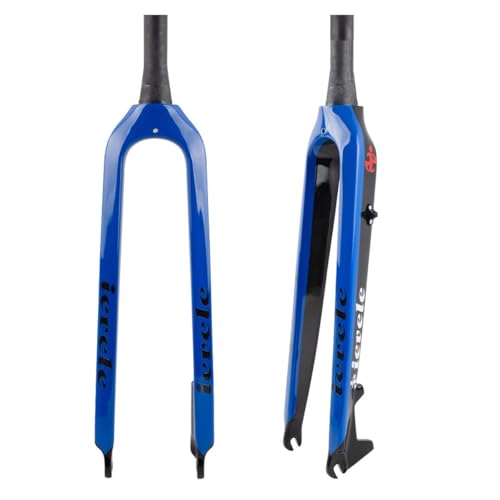 Fourche rigide carbone VTT 26 27.5 29 pouces pivot conique frein à disque blocage rapide
