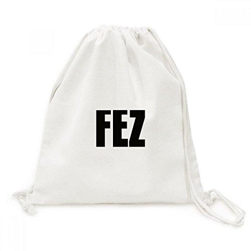 Toile drawstring backpack Fès Maroc au style voyageur authentique