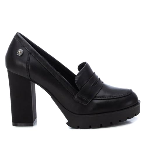 REFRESH - Mocasines Mujer Negro - Calzado Cómodo y Versátil - Moda Casual - Modelo 17225401 (Talla 38)