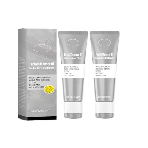 Nettoyant visage double action pour éliminer les tiraillements de la peau