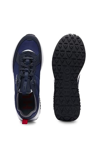 Image of HUGO Mens Running Style Mix Material Sneakers