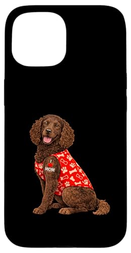 American Water Spaniel Mom I Love Mom �n�[�g �^�g�D�[ �X�}�z�P�[�X iPhone 15 �p