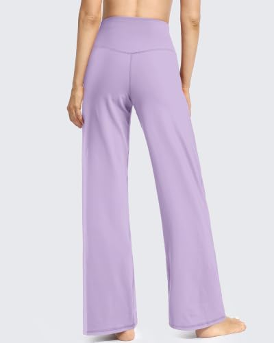 Image of Promover Wide Leg Pants for Woman Yoga Pants with Pockets Stretch