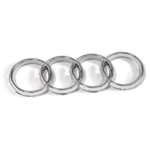 Genuine Audi Rings Front Grill Badge Emblem Chrome Nos - 8L0853605 2ZZ