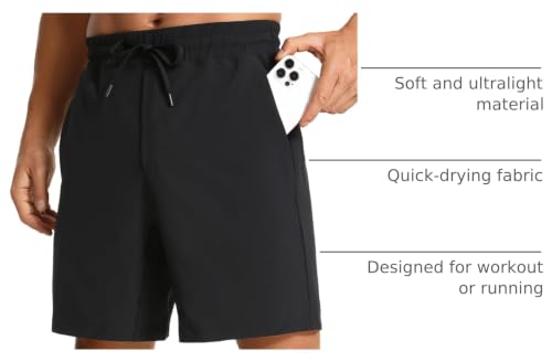 Image of CRZ YOGA Linerless Workout Shorts 7'' | Lightweight, Quick Dry, Running, Pockets, for Men