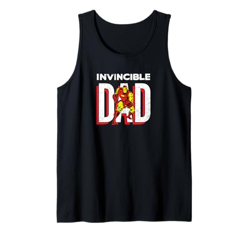 Iron Man débardeur Marvel résistant pour homme motif Invincible Dad confortable