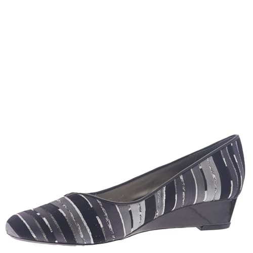 Proxy Emastine-PR Women's Pump, 13 C/D US, Grey-Black-Stripe4