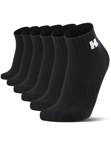 Image of Women's Ankle Socks 6 Pack,White non slip workout running socks with moisture wicking and arch support
