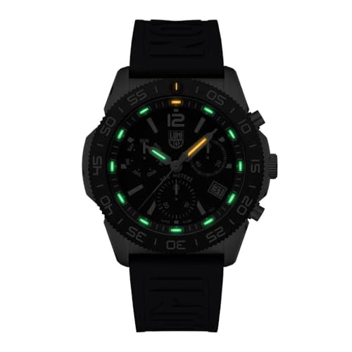 Luminox Męski analogowy zegarek kwarcowy z gumowym paskiem XS.3143.Set
