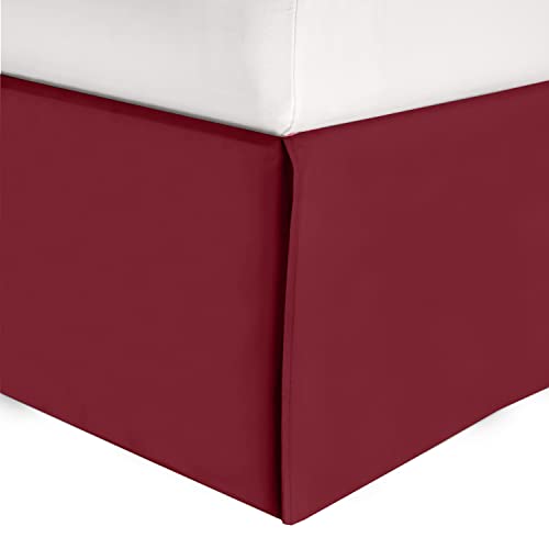 Volant lit Elegant Comfort, 1500 fils, twin, bourgogne poinsettia