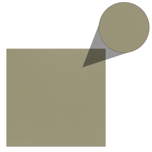 Image of ABS Plastic Sheet 12 x 12 Inch,Flexible Plastic Sheets 1 /12 Inch Thick Thermoplastic Sheet with Leather Texture Khaki for DIY Crafts Decors 1Pcs