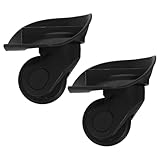 SOPOTUTU Ruedas para Maletas de Viaje Silenciosas 360 Grados Aplicables Eje Repuesto Duradero para Trolley Juego de 2 Ruedas Giratorias Resistentes al Desgaste