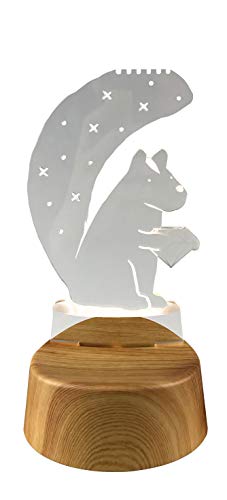 ????? Toyo CASE ACRYSTA Acrylic LED Night Light Bedside Lamp for Accessories Stand Squirrel