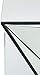 Christopher Knight Home Amiel Geometrical Mirrored Side Table, Clear, 13.75 in x 13.75 in x 25.6 in