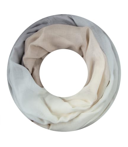 Majea Damen Loop Schal Schlauchschal Halstuch (880020) (grau 14)